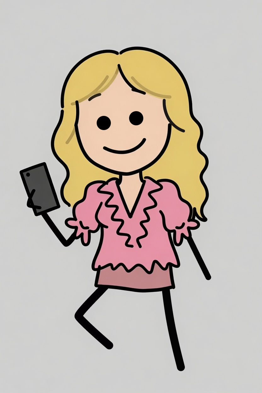 Brooke, Head of marketing, Synthetica – Mid webcomic character portrait