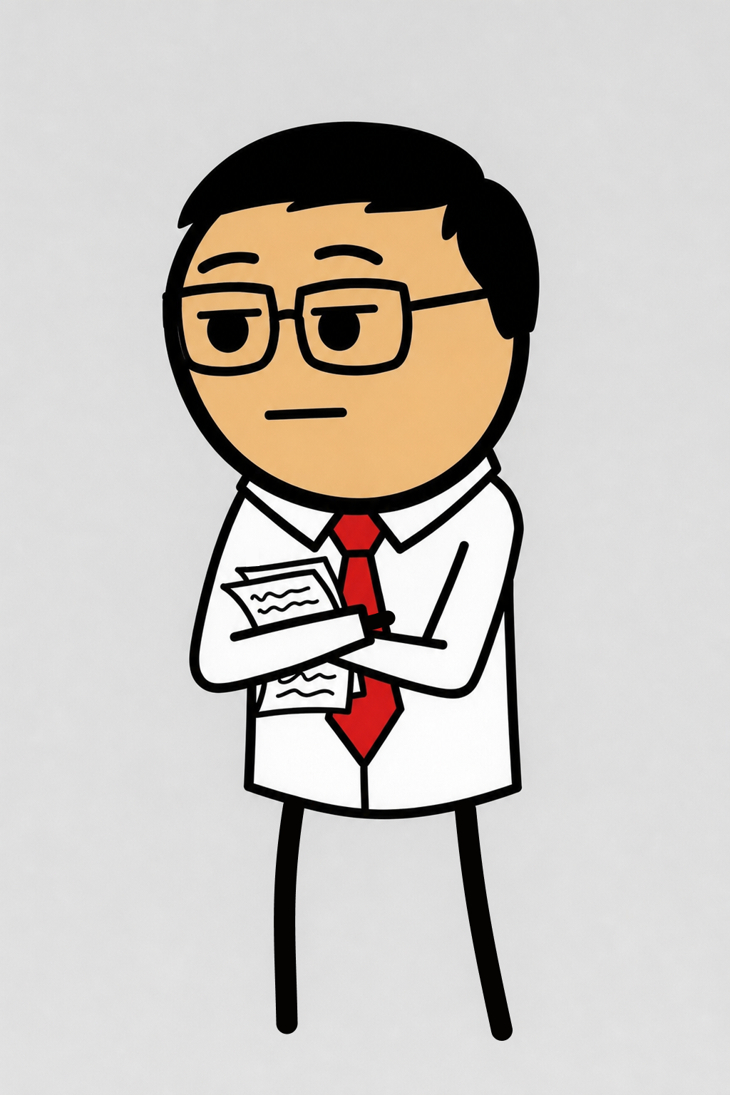 Wei Chen, CFO, Synthetica – Mid webcomic character portrait